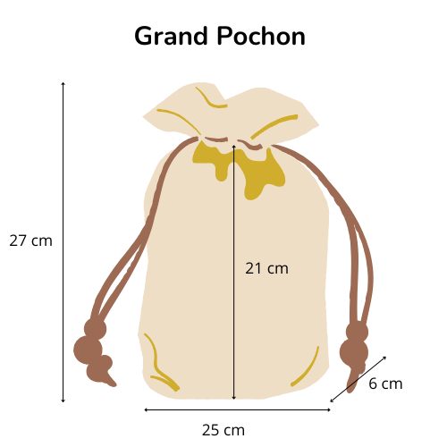 grand pochon en coton bio
